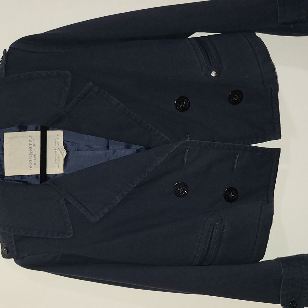 Ralph Lauren Denim & Supply Navy blue short peacoat
